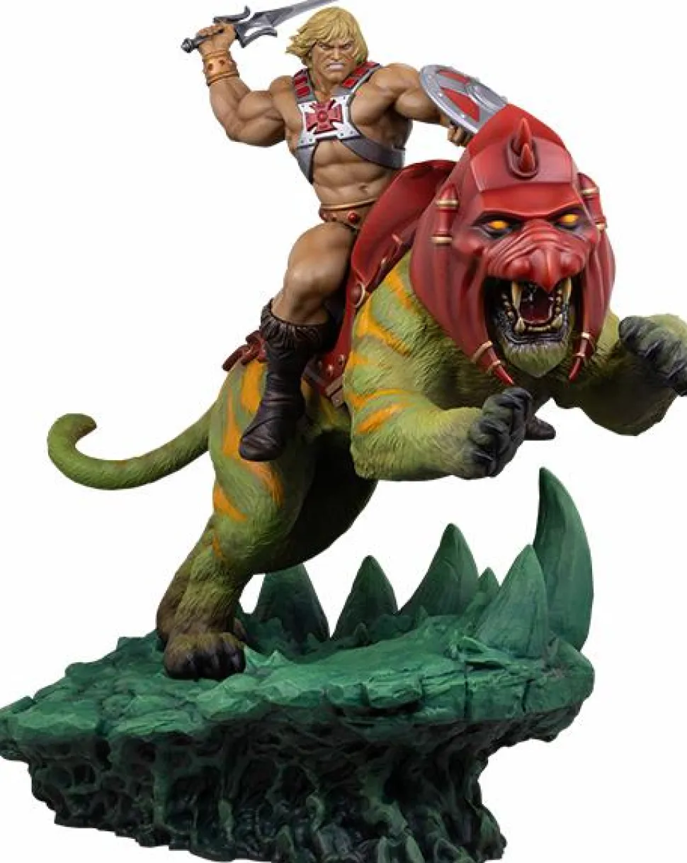 Masters of the Universe - He-Man & Battle Cat Classic Deluxe 23” Maquette Statue