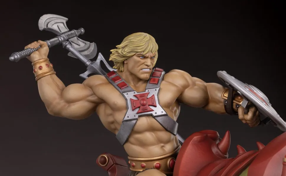 Masters of the Universe - He-Man & Battle Cat Classic Deluxe 23” Maquette Statue