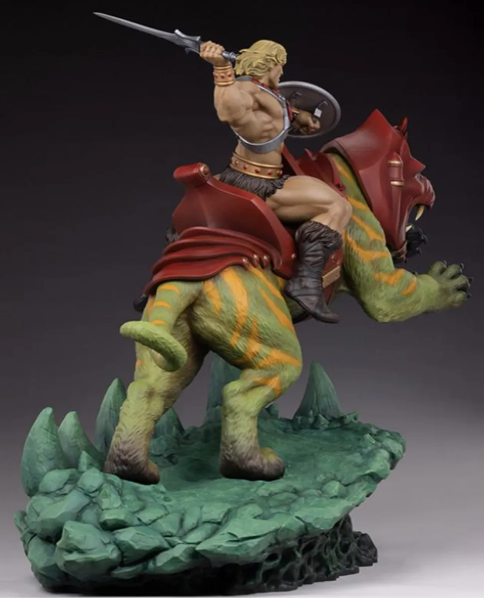 Masters of the Universe - He-Man & Battle Cat Classic Deluxe 23” Maquette Statue
