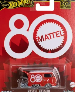 Mattel - Mattel 80th Anniversary Kool Kombi Hot Wheels Premium Pop Culture Real Riders 1/64th Scale Die-Cast Vehicle Replica