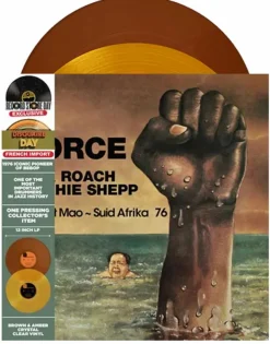 Max Roach & Archie Shepp - Force: Sweet Mao / Suid Afrika 76 2xLP Vinyl Record (2023 Record Store Day Exclusive Brown & Amber Crystal Clear Vinyl)