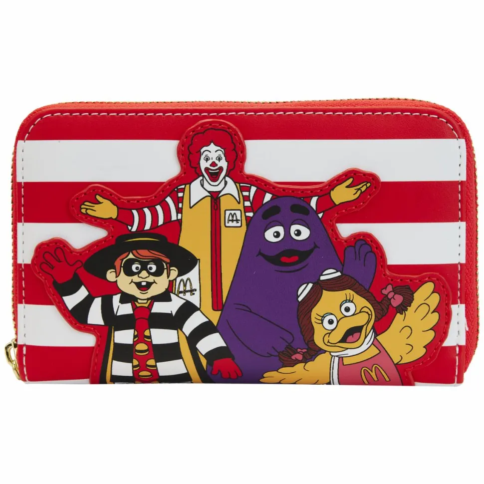 McDonald’s - Ronald and Friends 4” Faux Leather Zip-Around Wallet