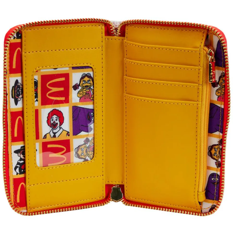 McDonald’s - Ronald and Friends 4” Faux Leather Zip-Around Wallet
