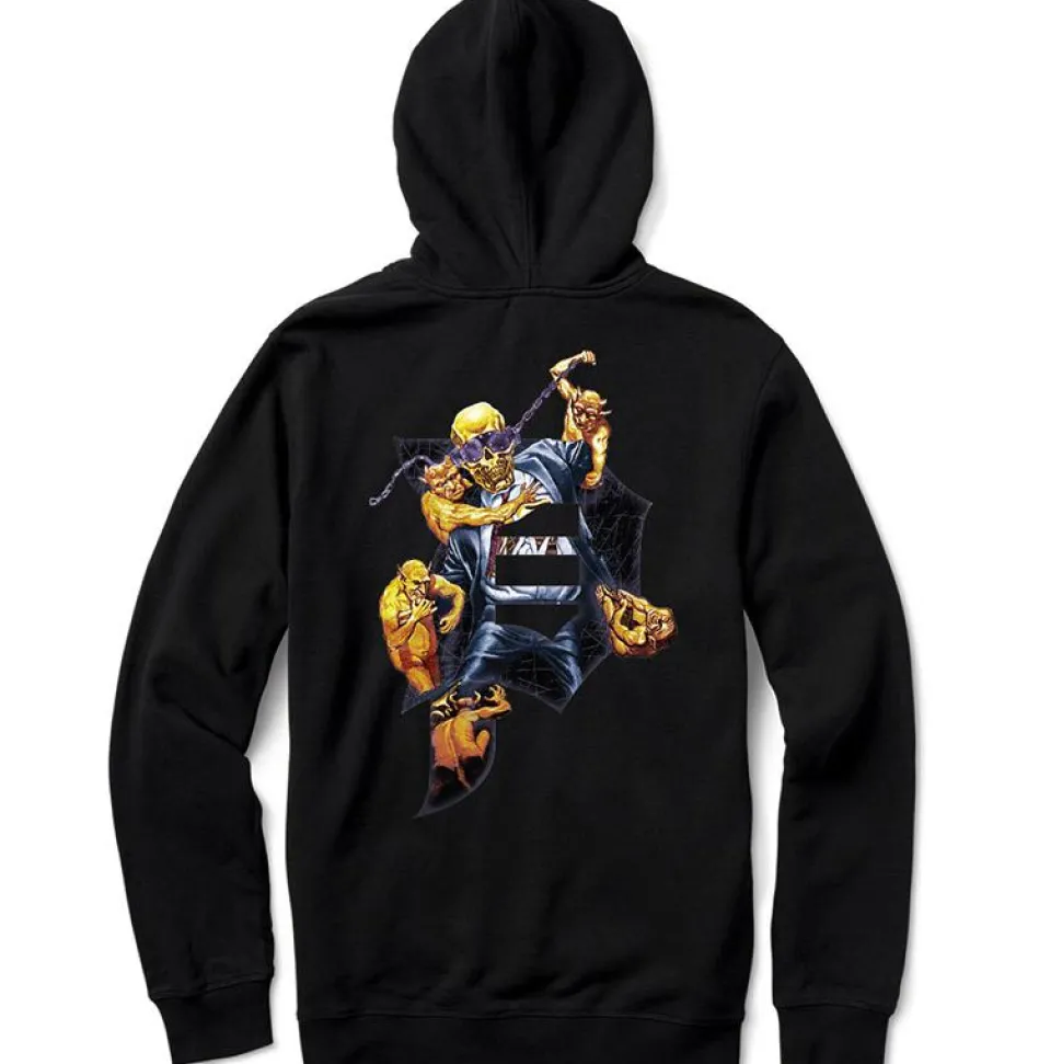 Megadeth - Megadeth x Primitive Dirty P Chains Black Sweatshirt Hoodie
