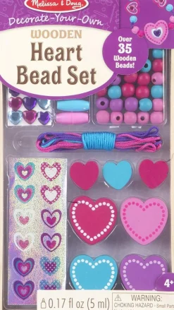 Melissa and Doug - Decorate Your Own Heart Bead Set