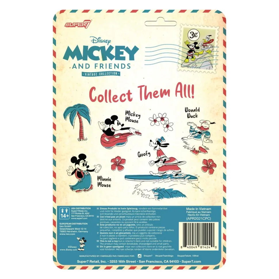 Mickey and Friends - Goofy (Hawaiian Holiday) ReAction 3.75” Action Figure