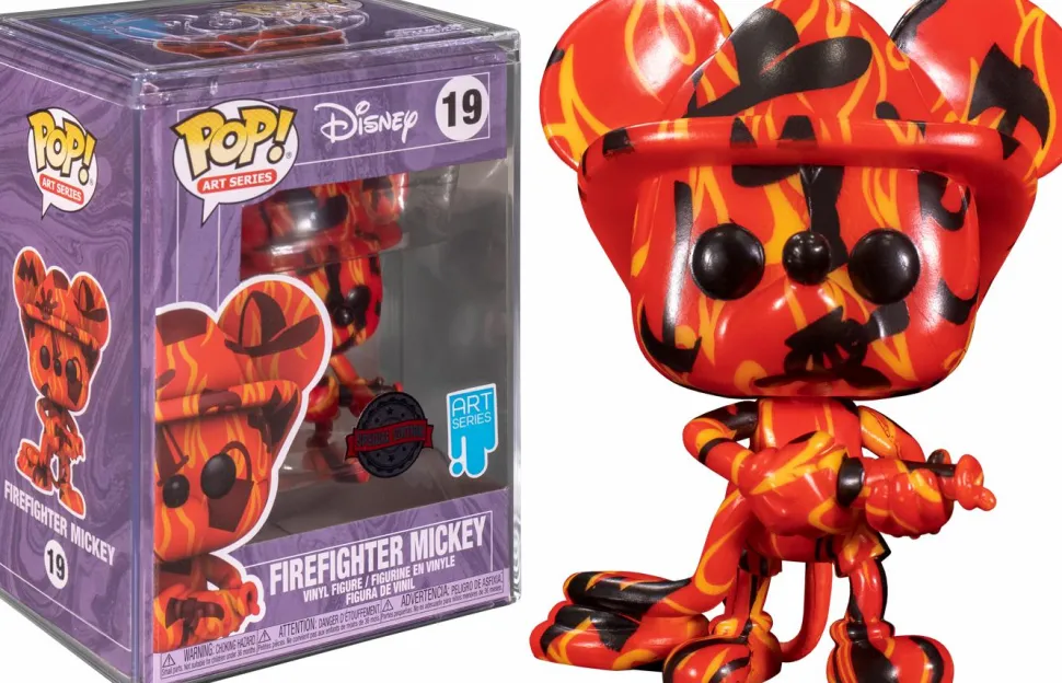 Mickey Mouse - Firefighter Mickey Artist Series Pop! Vinyl Figure with Pop! Protector