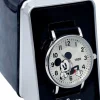 Mickey Mouse - Mickey Mouse Black Faux Leather Band Watch (One Size)