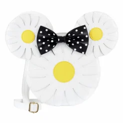 Mickey Mouse - Minnie Mouse Daisies 12” Faux Leather Crossbody Bag