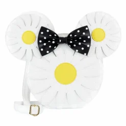 Mickey Mouse - Minnie Mouse Daisies 12” Faux Leather Crossbody Bag