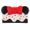 Mickey Mouse - Minnie Mouse Sweets 4” Faux Leather Flap Wallet
