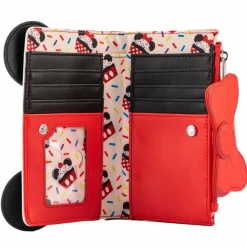 Mickey Mouse - Minnie Mouse Sweets 4” Faux Leather Flap Wallet