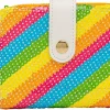 Mickey Mouse - Minnie Mouse Rainbow Sequin 5” Faux Leather Zip-Around Wallet