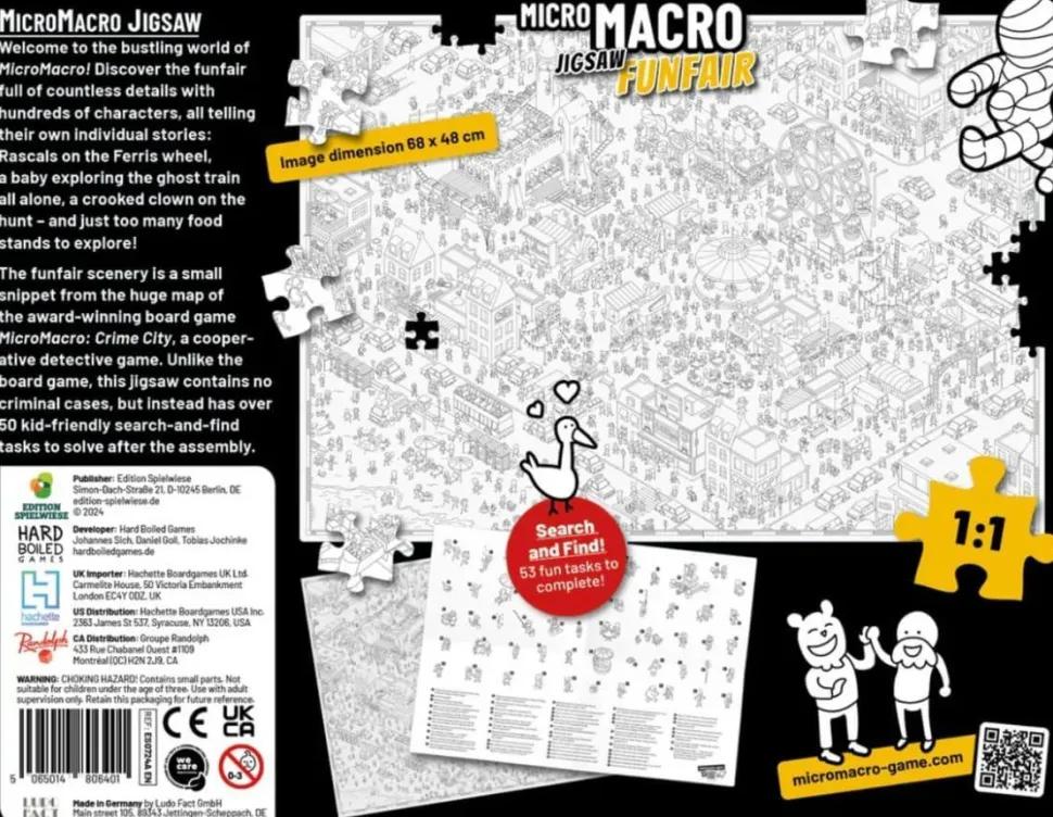 MicroMacro: Crime City - Funfair 500 Piece Jigsaw Puzzle