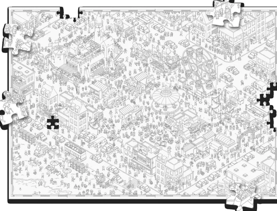 MicroMacro: Crime City - Funfair 500 Piece Jigsaw Puzzle