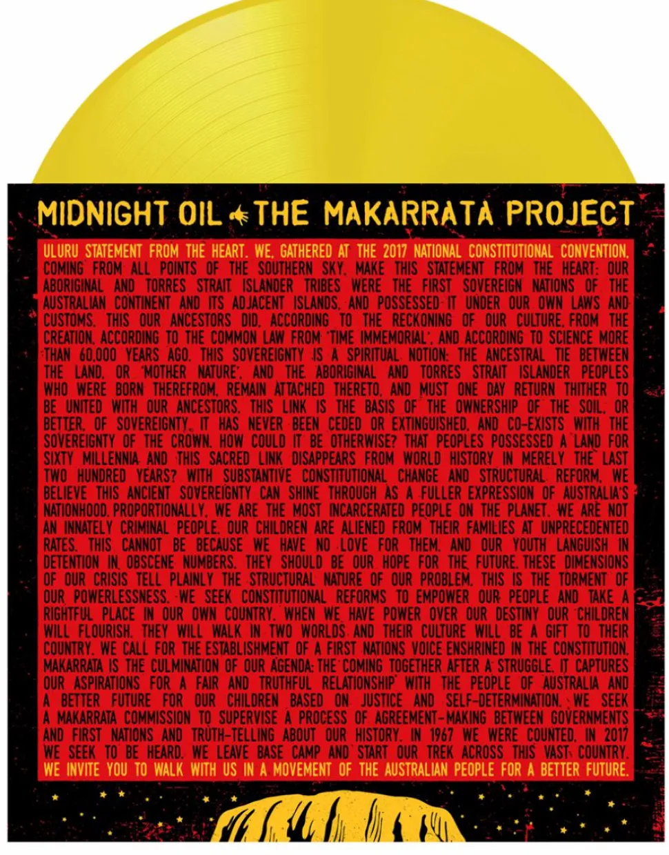 Midnight Oil - The Makarrata Project LP Vinyl Record (Yellow Coloured Vinyl)