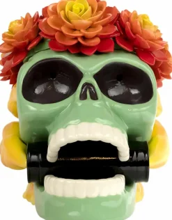 Mighty Jaxx - The Smoke Calavera 7" Porcelain Incense Chamber by Butch Locsin