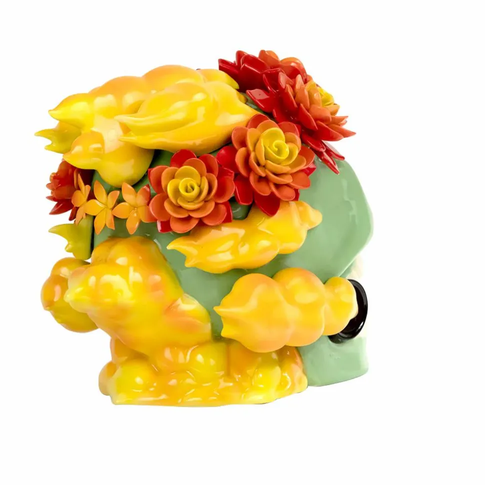 Mighty Jaxx - The Smoke Calavera 7" Porcelain Incense Chamber by Butch Locsin