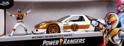 Mighty Morphin Power Rangers - White Ranger & 2002 Honda NSX Type-R Japan Spec 1/24th Scale Die-Cast Vehicle Replica