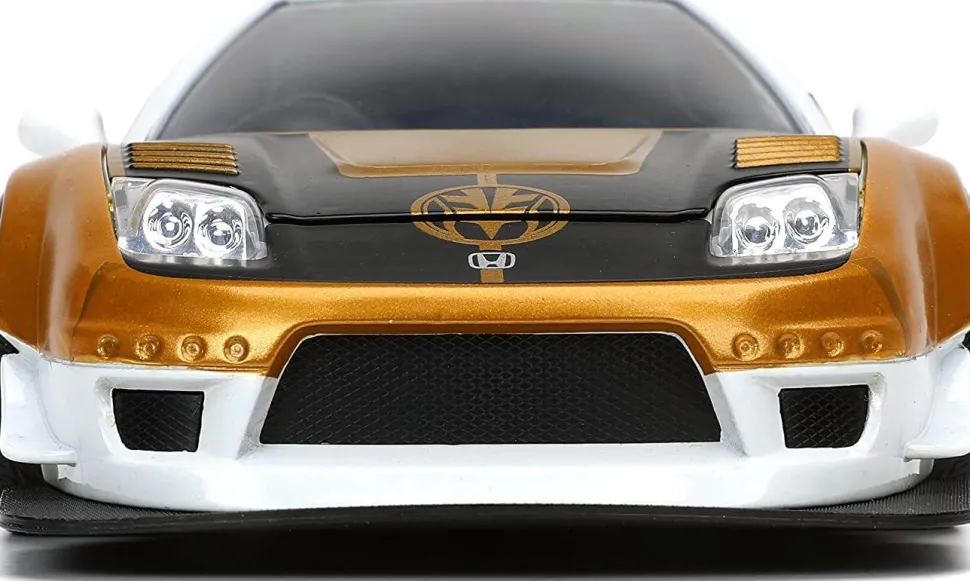 Mighty Morphin Power Rangers - White Ranger & 2002 Honda NSX Type-R Japan Spec 1/24th Scale Die-Cast Vehicle Replica