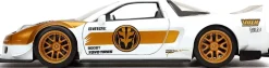 Mighty Morphin Power Rangers - White Ranger & 2002 Honda NSX Type-R Japan Spec 1/24th Scale Die-Cast Vehicle Replica