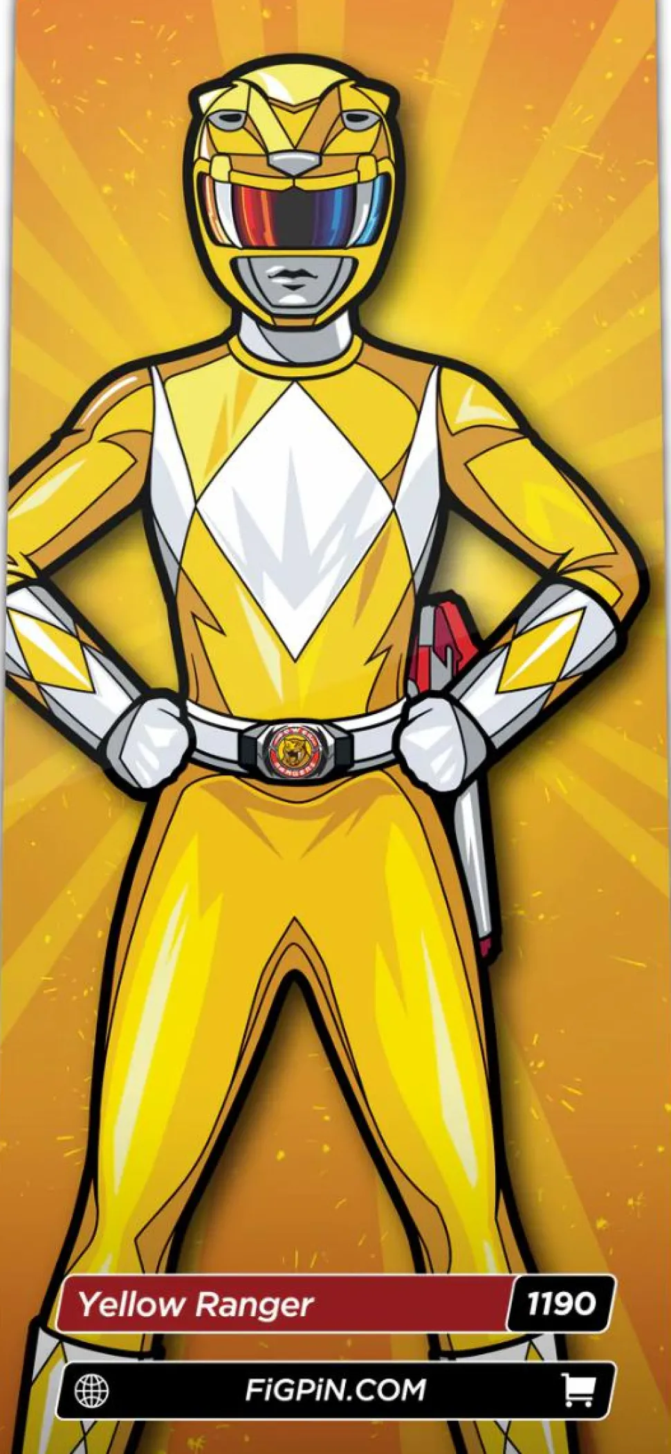Mighty Morphin Power Rangers - Yellow Ranger FigPin Enamel Pin