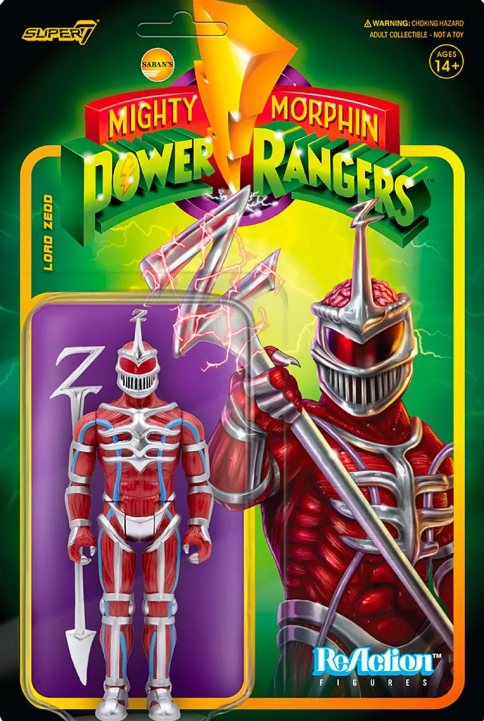 Mighty Morphin’ Power Rangers - Lord Zedd ReAction 3.75” Action Figure
