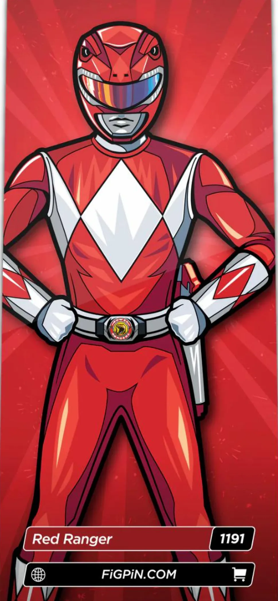 Mighty Morphin Power Rangers - Red Ranger FigPin Enamel Pin