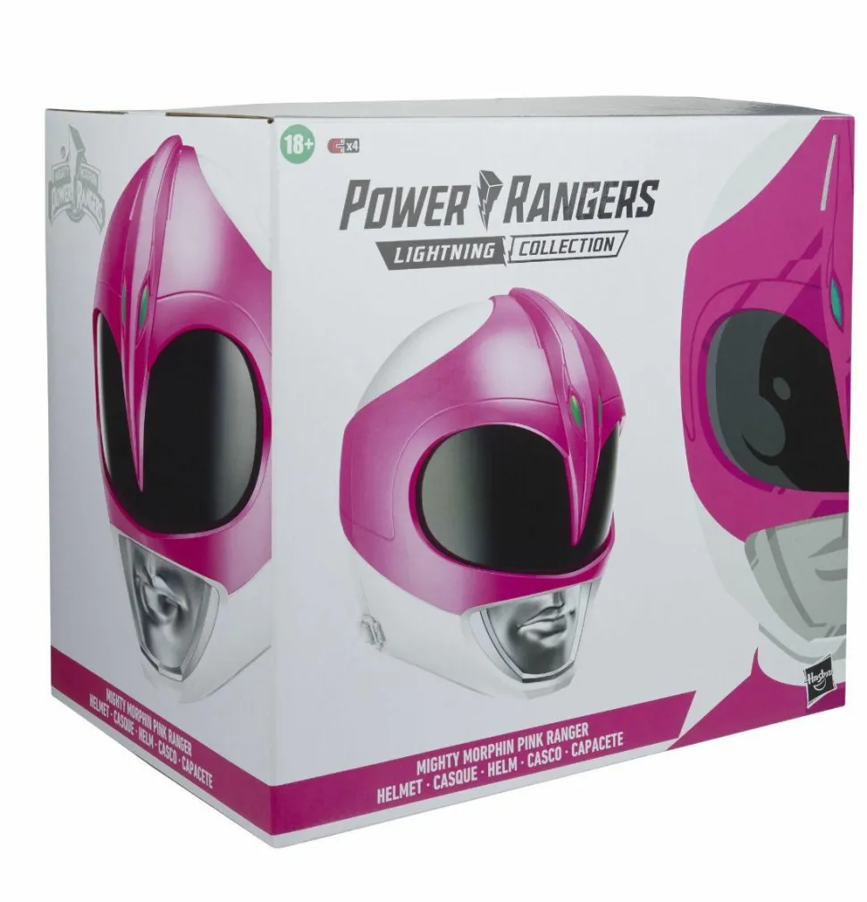 Mighty Morphin Power Rangers - Pink Ranger Helmet Lightning Collection Helmet 1:1 Scale Life-Size Prop Replica