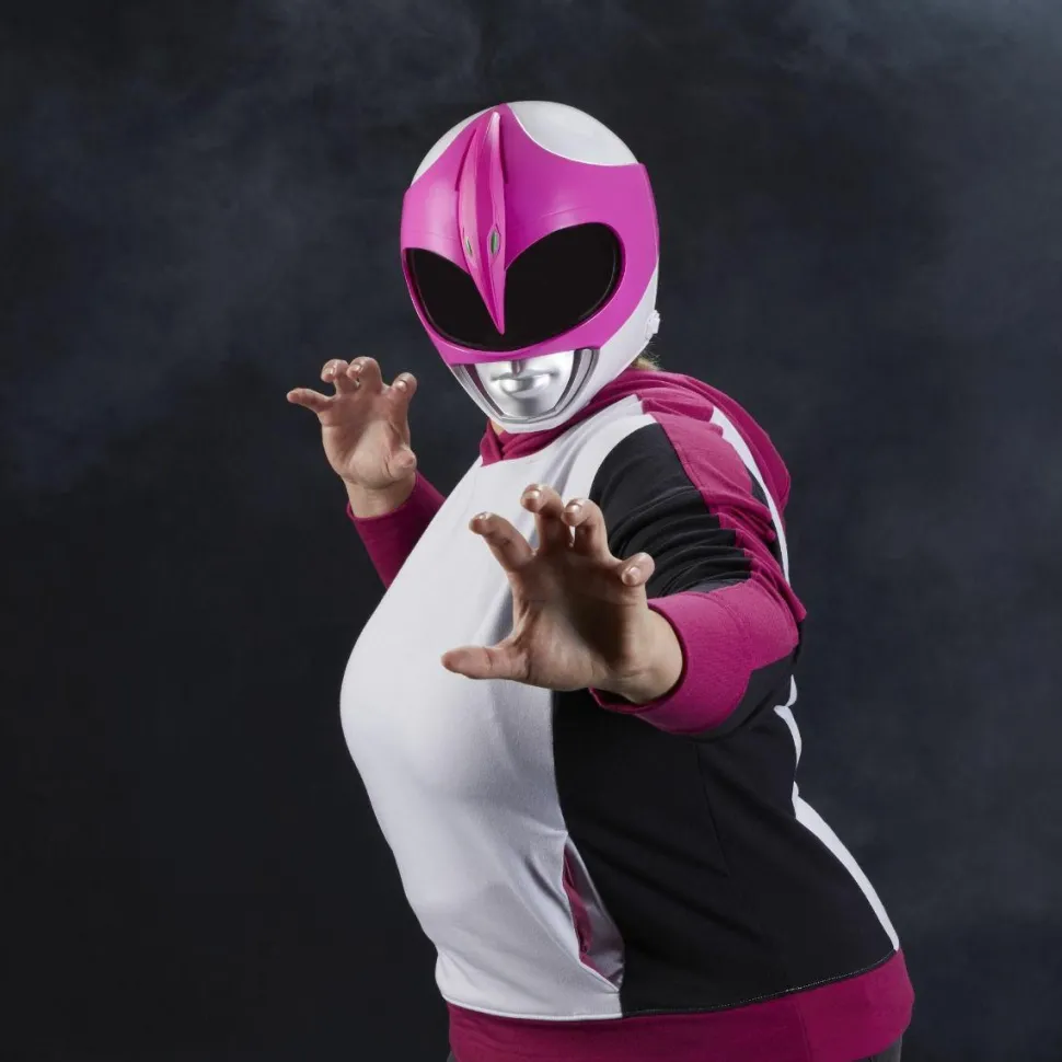 Mighty Morphin Power Rangers - Pink Ranger Helmet Lightning Collection Helmet 1:1 Scale Life-Size Prop Replica