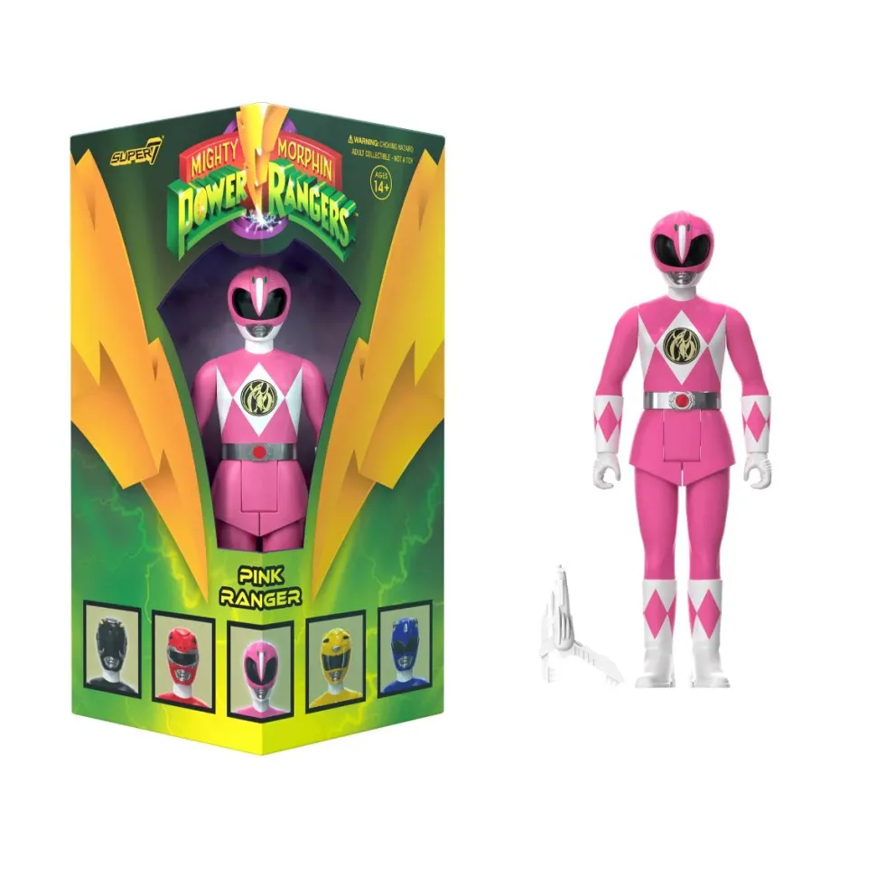 Mighty Morphin Power Rangers - Pink Ranger ReAction 3.75" Action Figure (2023 SDCC Exclusive)
