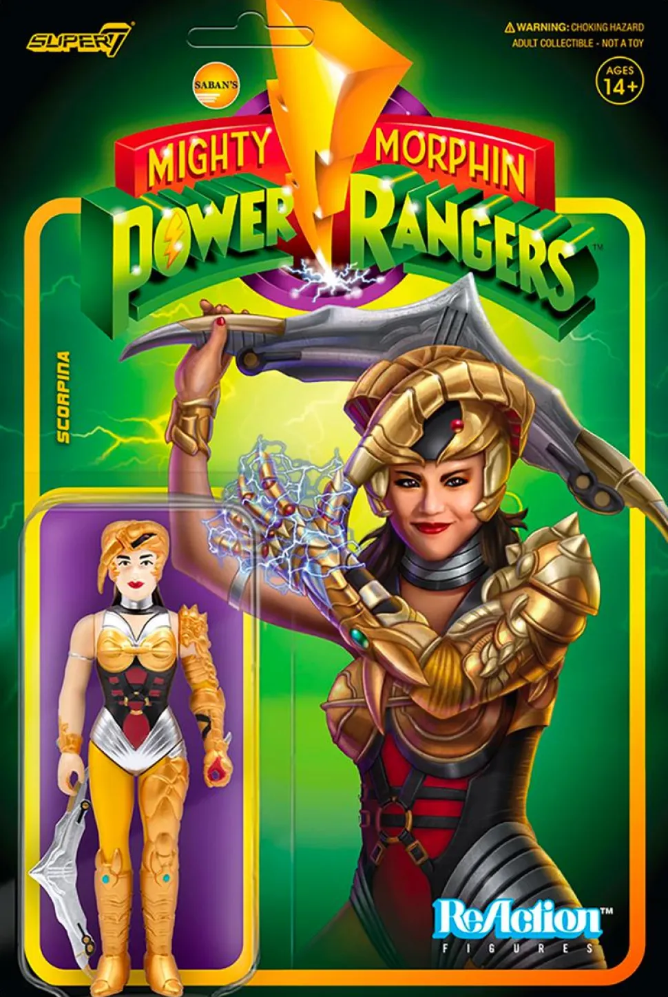 Mighty Morphin’ Power Rangers - Scorpina ReAction 3.75” Action Figure