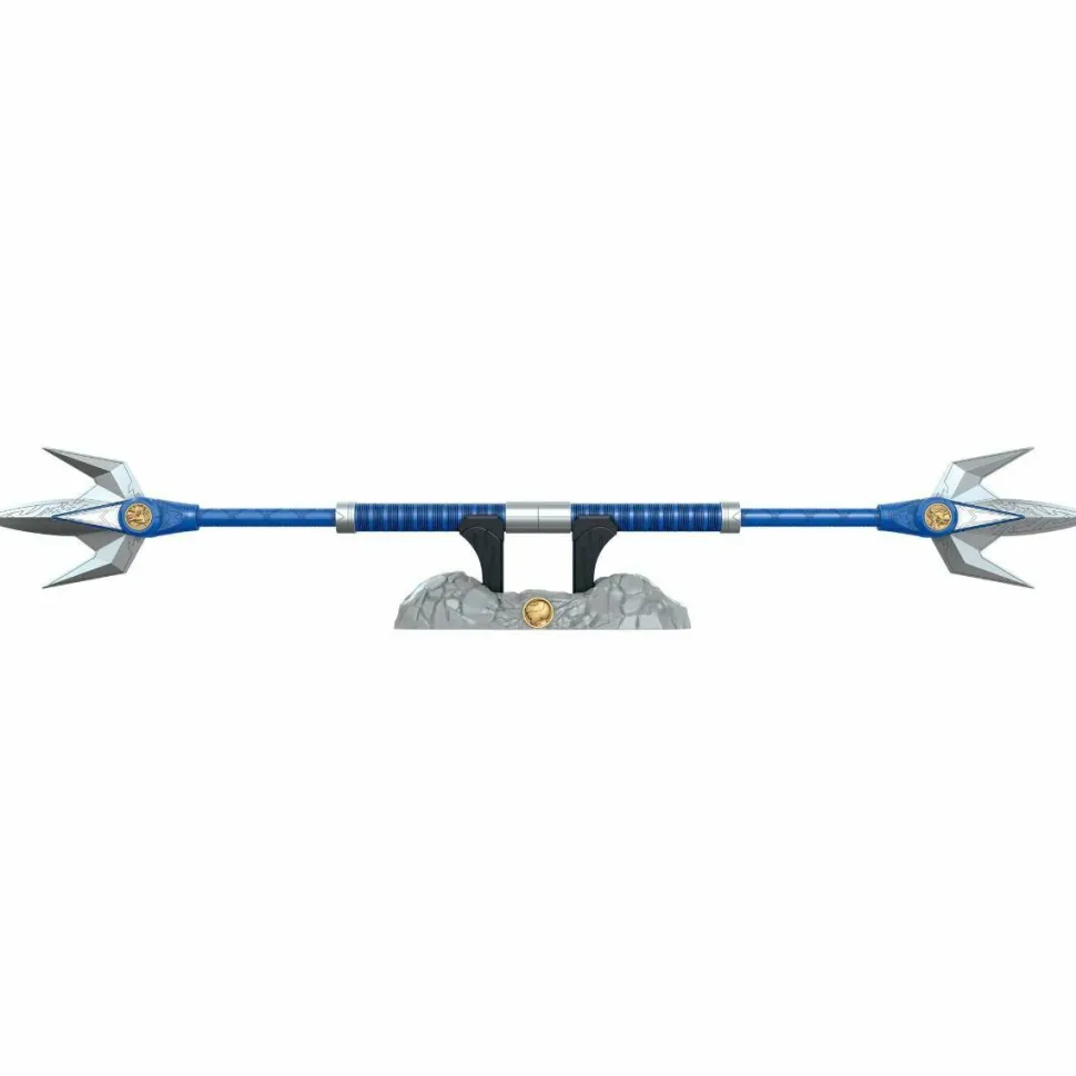 Mighty Morphin Power Rangers - Blue Ranger Power Lance Lightning Premium Collection 1:1 Scale Life-Size Prop Replica