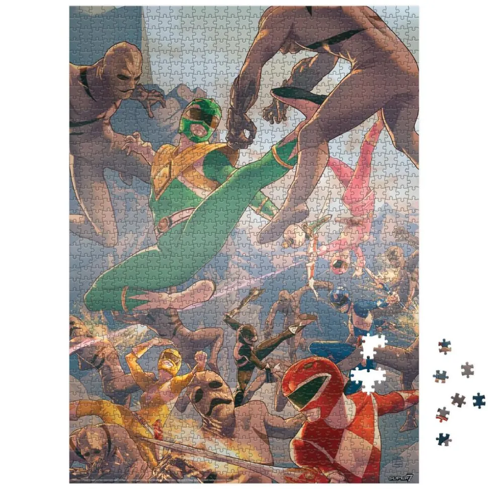 Mighty Morphin Power Rangers - Rangers Grouped 1000 Piece Jigsaw Puzzle
