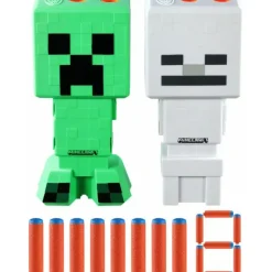 Minecraft - Creeper & Skeleton Mob Pack Nerf Dart Blaster 2-Pack
