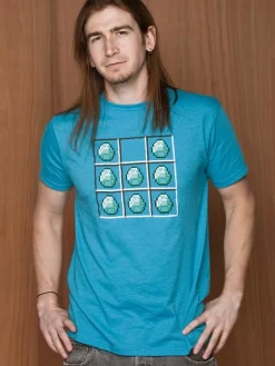 Minecraft - Diamond Crafting Premium Turquoise Male T-Shirt