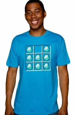 Minecraft - Diamond Crafting Premium Turquoise Male T-Shirt