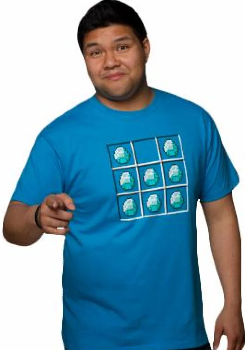 Minecraft - Diamond Crafting Turquoise Male T-Shirt