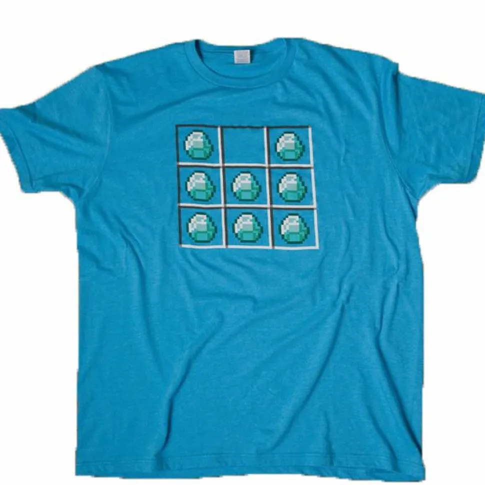 Minecraft - Diamond Crafting Turquoise Male T-Shirt