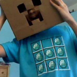 Minecraft - Diamond Crafting Turquoise Male T-Shirt