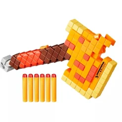 Minecraft - Firebrand Axe Nerf Dart Blaster Roleplay Replica