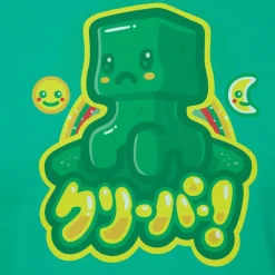 Minecraft - Kawaii Creeper Kids or Youth Green T-Shirt