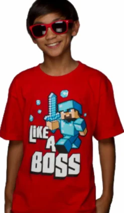 Minecraft - Like a Boss Kids or Youth T-Shirt