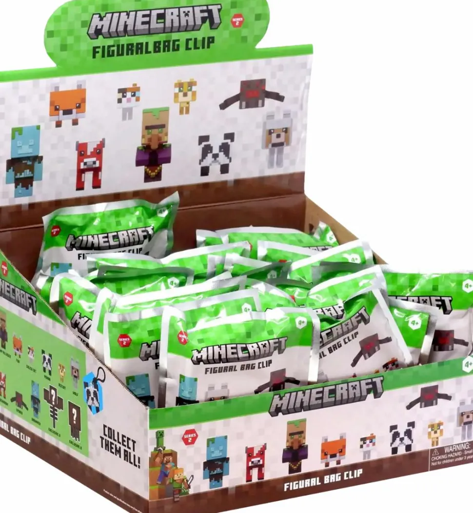 Minecraft - Series 2 3D Figural Foam Bag Clip Blind Bag (Display of 24)