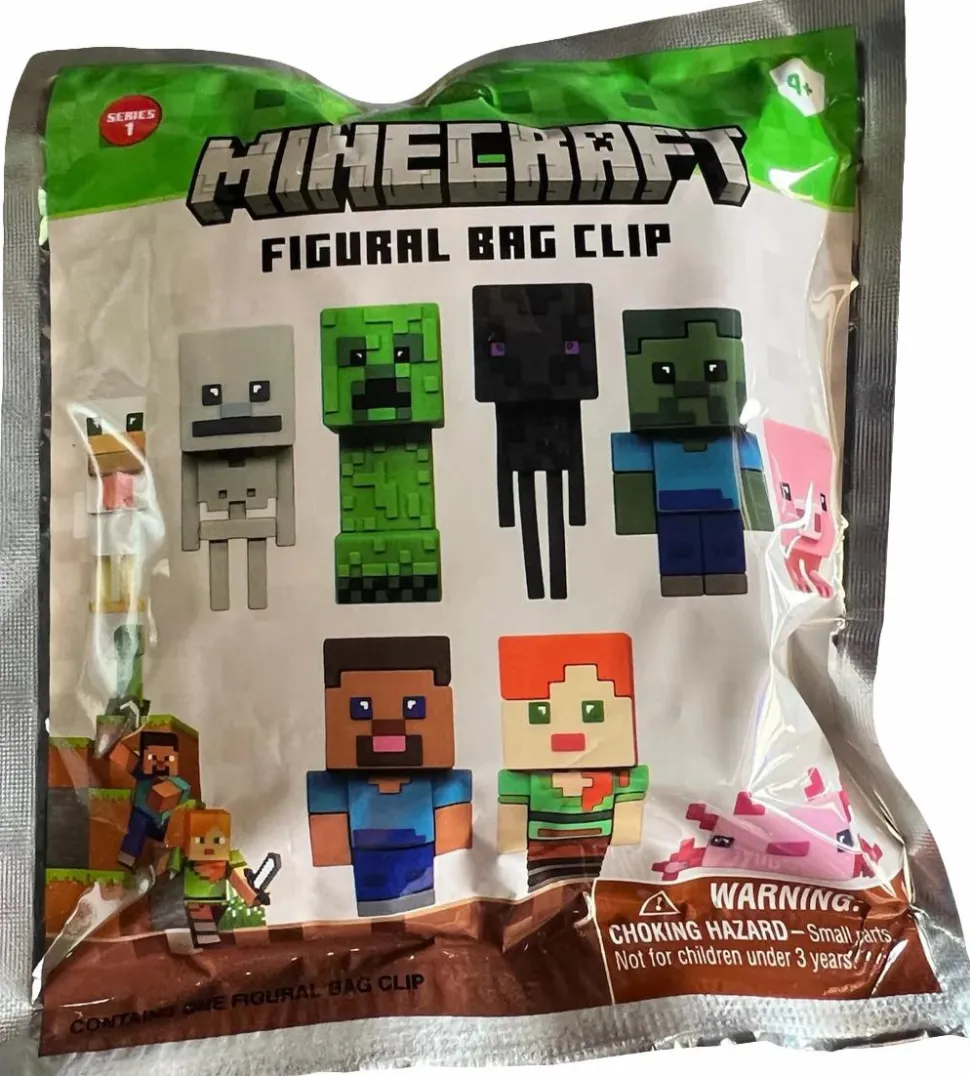 Minecraft - Series 1 3D Figural Foam Bag Clip Blind Bag (Display of 24)