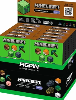 Minecraft - Series 1 FiGPiN Mystery Blind Box Mini Enamel Pin (Display of 10)