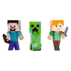 Minecraft - Steve, Alex & Charged Creeper Metalfigs 2.5" Die-Cast Figure 3-Pack