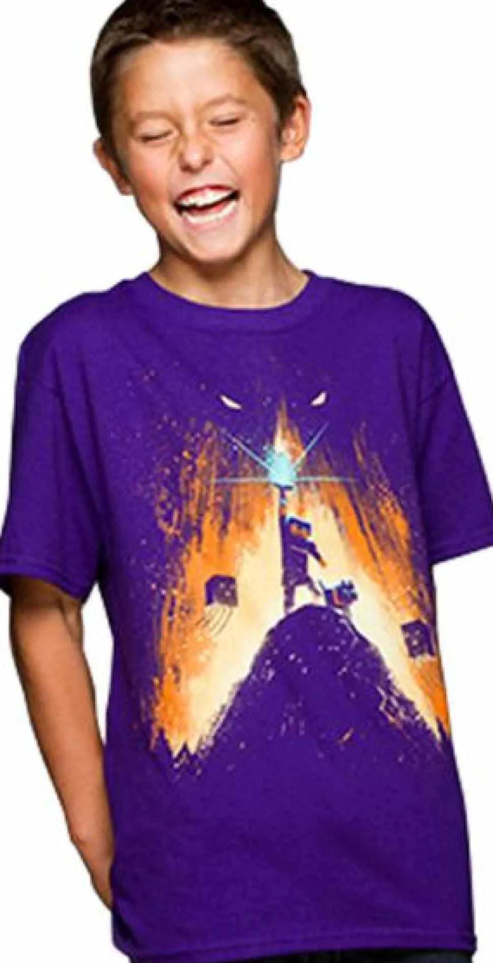 Minecraft - Steve the Miner Purple Kids or Youth T-Shirt
