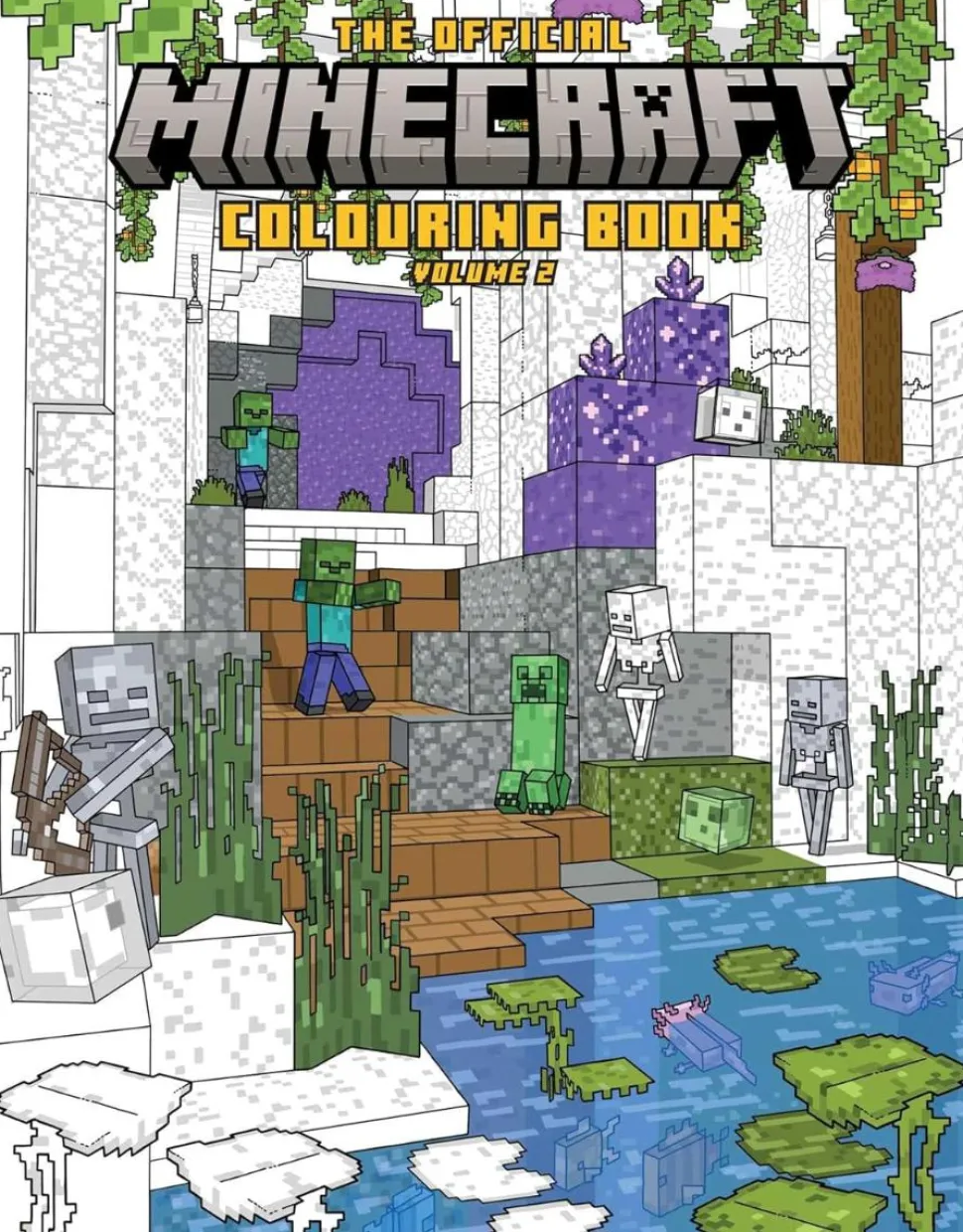 Minecraft - The Official Minecraft Colouring Book Volume 02 Paperback Book