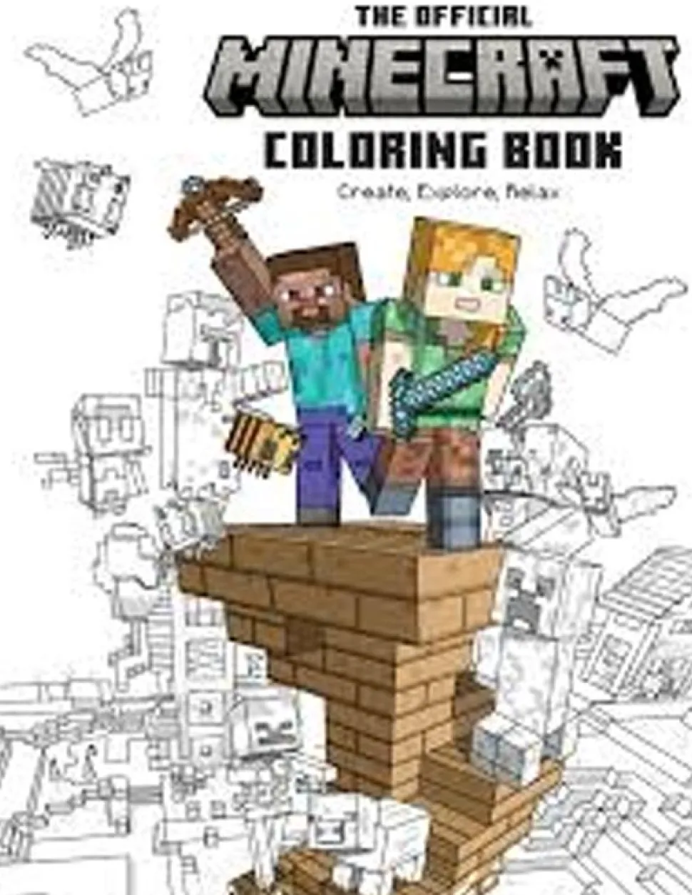 Minecraft - The Official Minecraft Coloring Book Paperback Book